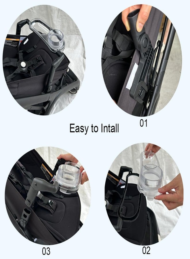 Feliliber Snack Tray Compatible with Bugaboo Butterfly 1 Stroller, Transparent Tray Detachabl to Clean, Quick Install, Folds with Stroller - Image 4