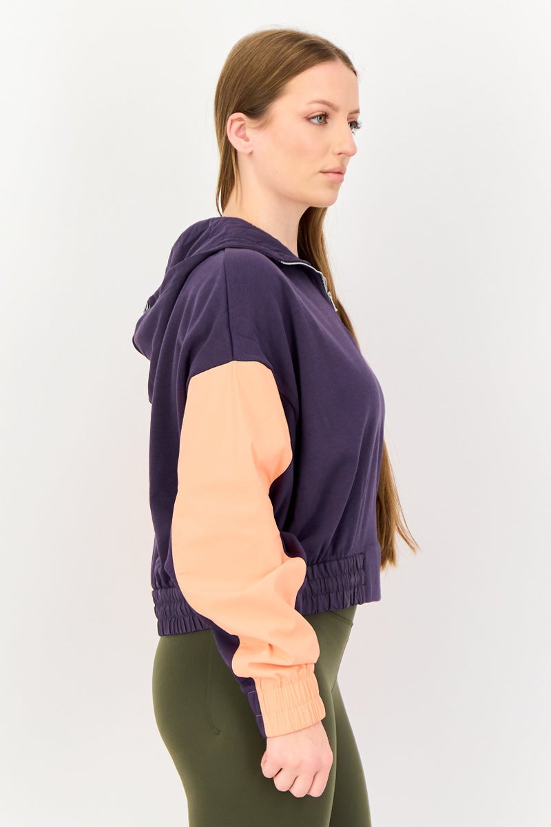 Nike Women Oversized Fit Long Sleeve Outdoor Hoodie, Purple - Image 2