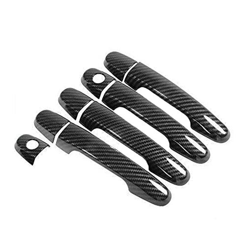 SZFKACCESS for 2003 2004 2005 2006 2007 2008 2009 2010-2013 Toyota Corolla Sedan Door Handle Covers Trims Accessories Carbon Fiber ABS - Image 1