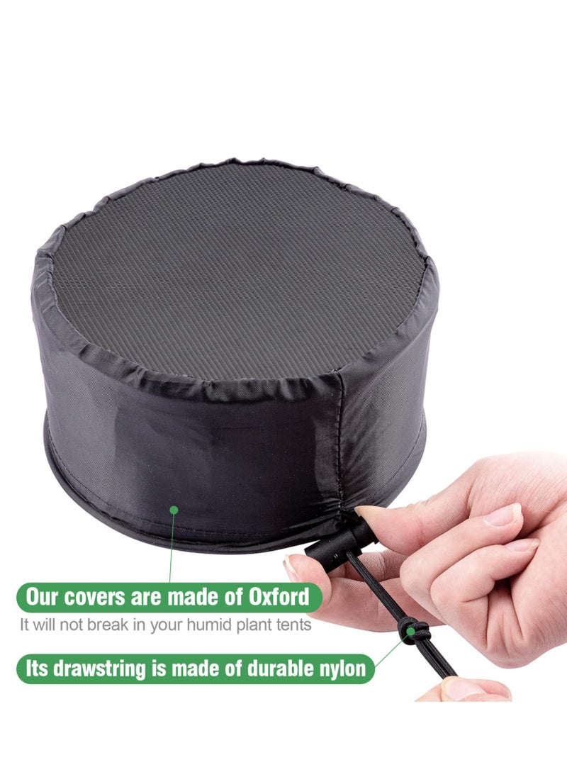 SYOSI - 2 Pack Grow Tents Vent Cover, 6In15cm Duct Filter Vent Cover with Elastic Band and Fixed Buckle to Dust Proof for Plant Grow Vent Indoor Greenhouse Plant Netting - Image 1