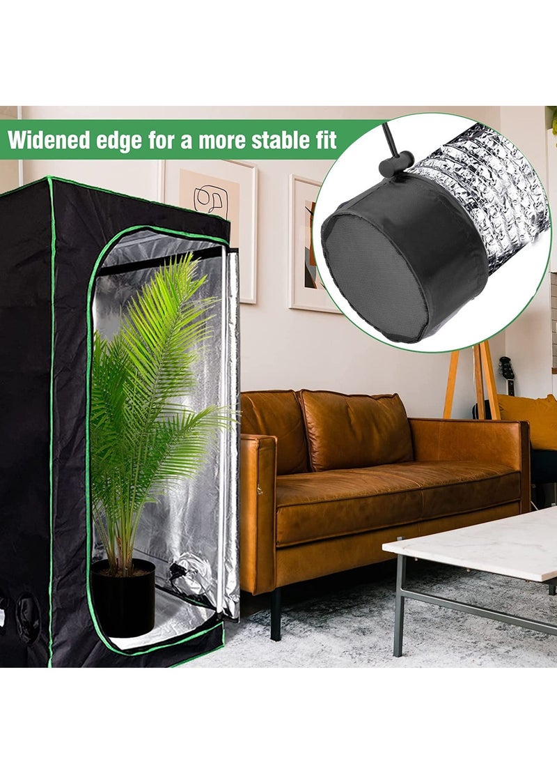 SYOSI - 2 Pack Grow Tents Vent Cover, 6In15cm Duct Filter Vent Cover with Elastic Band and Fixed Buckle to Dust Proof for Plant Grow Vent Indoor Greenhouse Plant Netting - Image 1
