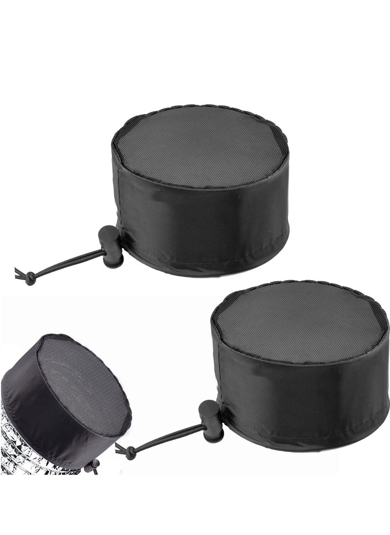 SYOSI - 2 Pack Grow Tents Vent Cover, 6In15cm Duct Filter Vent Cover with Elastic Band and Fixed Buckle to Dust Proof for Plant Grow Vent Indoor Greenhouse Plant Netting - Image 1