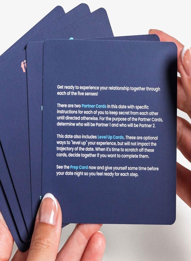 The Adventure Challenge Scratch-Off Date Idea for Couples | Date Night: 5 Senses | Guided Sensory Experience with Food, Music & Touch | Fun Couples Game, Romantic or Wedding Gift - Image 3