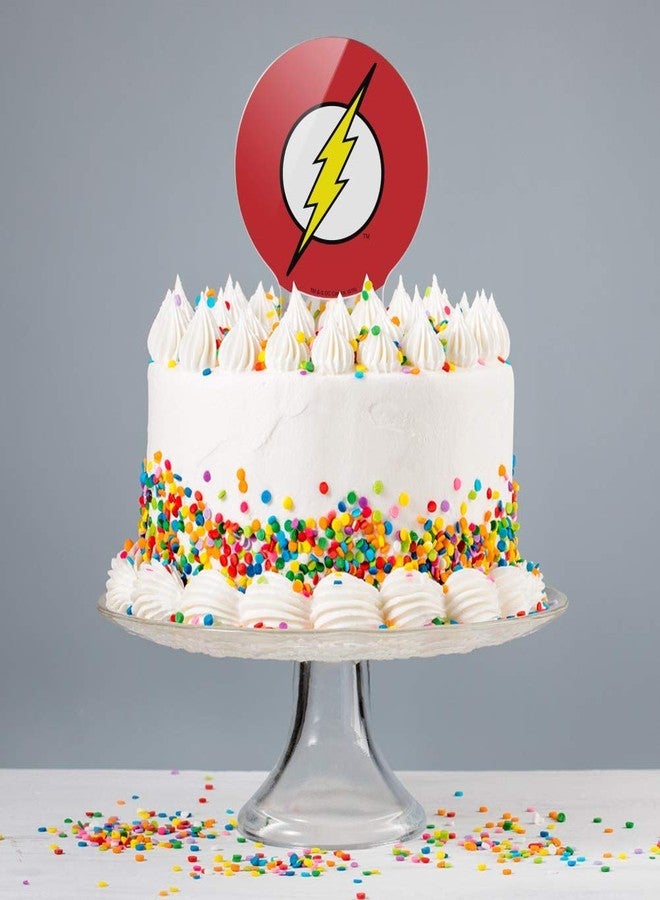 GRAPHICS & MORE Acrylic The Flash Lightning Bolt Logo Cake Topper Party Decoration for Wedding Anniversary Birthday Graduation - Image 4