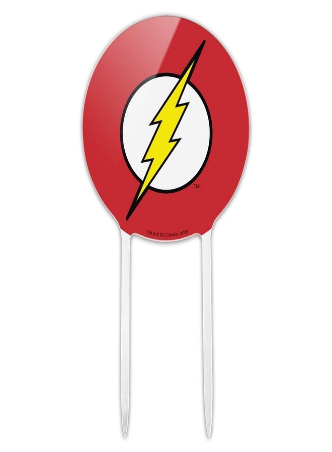 GRAPHICS & MORE Acrylic The Flash Lightning Bolt Logo Cake Topper Party Decoration for Wedding Anniversary Birthday Graduation - Image 1