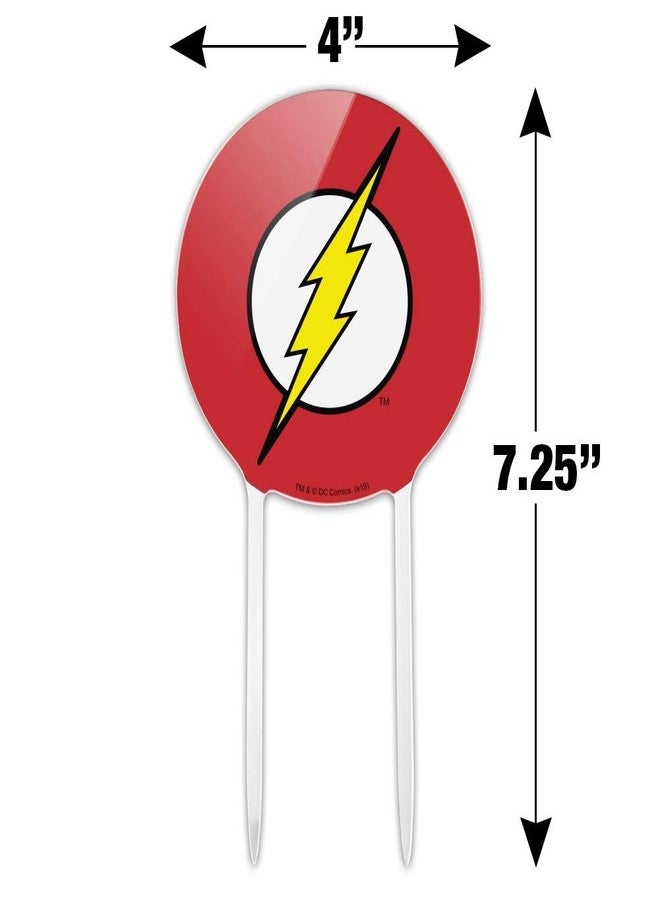 GRAPHICS & MORE Acrylic The Flash Lightning Bolt Logo Cake Topper Party Decoration for Wedding Anniversary Birthday Graduation - Image 2