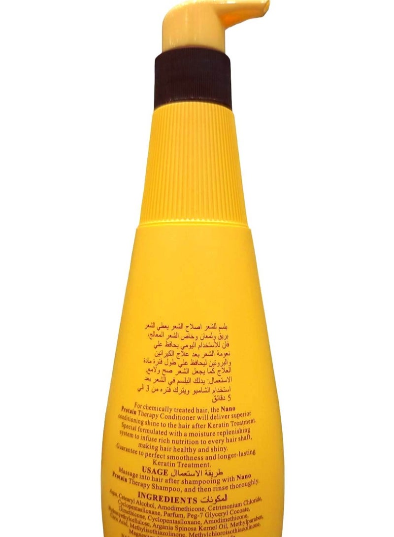 nano protain Conditioner With Argan Oil For Hair Treated With Keratin Or Protein 500 ml - Image 2
