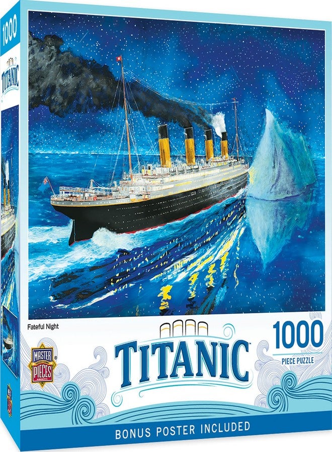 MasterPieces 1000 Piece Jigsaw Puzzle for Adults, Family, Or Youth - Titanic Fateful Night - 19.25"x26.75" - Image 1