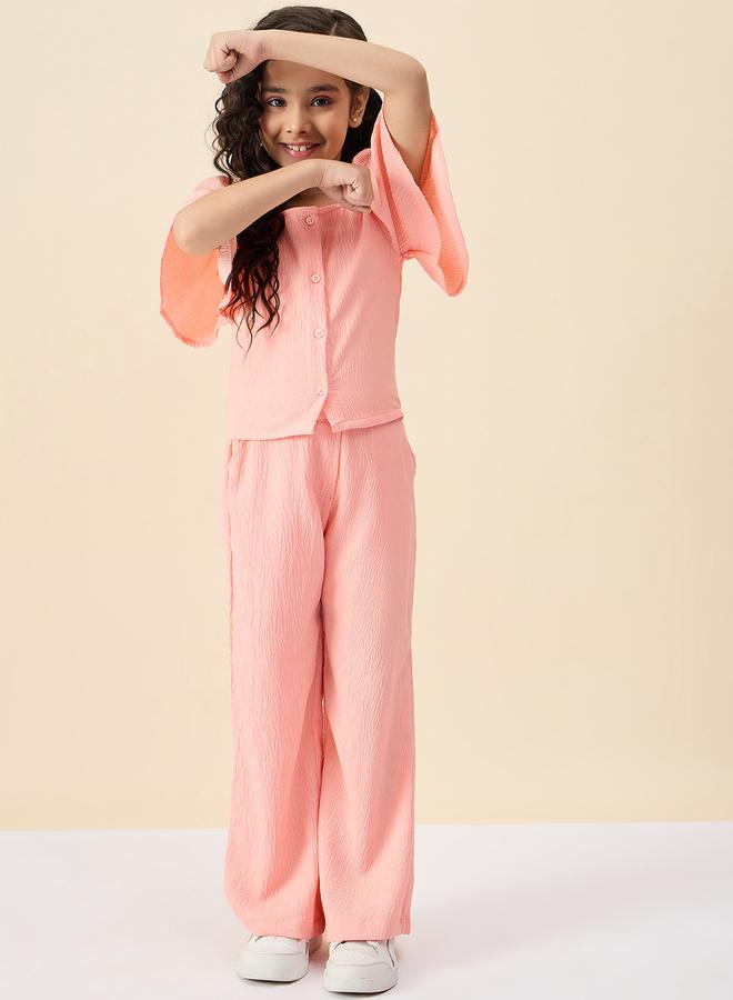 ستايلو بج طقم بلوزة وبنطلون برقبة مربعة بنقشة ستايلو باغ - Image 1