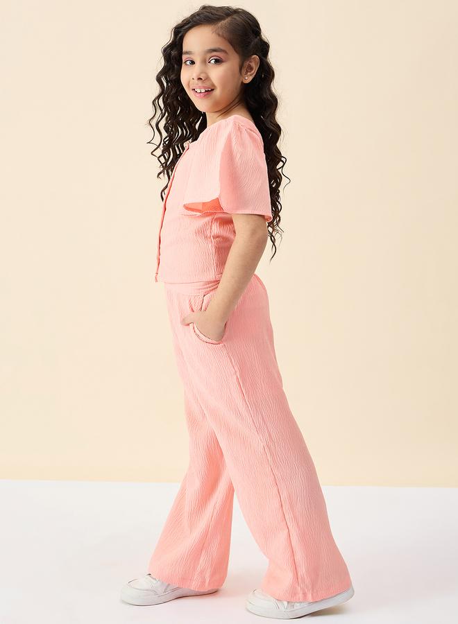 ستايلو بج طقم بلوزة وبنطلون برقبة مربعة بنقشة ستايلو باغ - Image 3