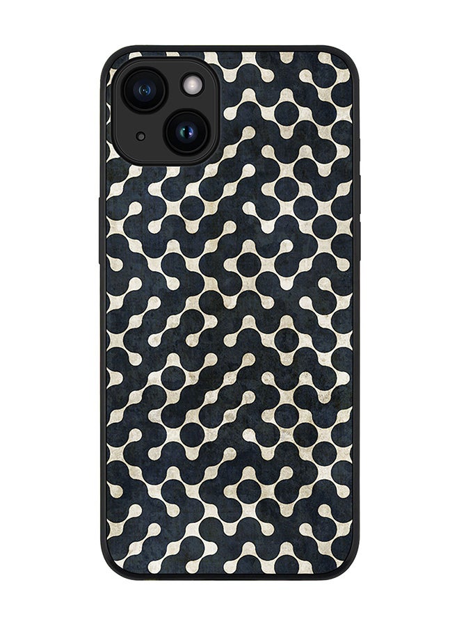 Stylizedd Cover for iPhone 15 Plus Case Rugged Black Slim fit Soft Flexible Anti Drop TPU Gel Thin Protective Phone Cases - Connect The Dots (Black) - Image 1