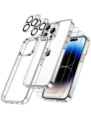 iPhone 14 Pro Max 6.7 Inch [5 in 1] Military Grade Clear Case with 2 Tempered Glass Screen Protectors and 2 Shockproof Camera Cases - pzsku/ZA6D88852E9D7EF6242CBZ/45/_/1710644961/17370a5c-f0f6-41e2-b3f6-a8cf0d06b625