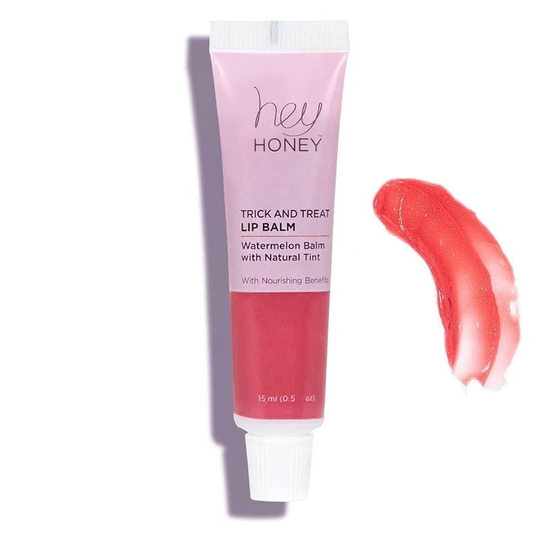 Hey Honey Trick and Treat Watermelon Plumping Lip Balm, 2 In 1 Natural Tint with Hydrating & Moisturizing Properties - Image 1