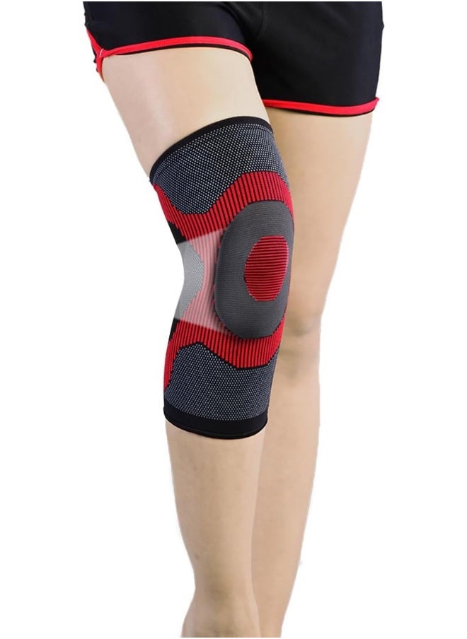 VISSCO Vissco 3D Knee Cap with Donut Padding (Mild Support), Knee Support for Pain Relief, Knee Injury, Knee Braces for Walking, Running, Gym, Workout, Weightlifting (Single) -XXL (Black)  - Image 1