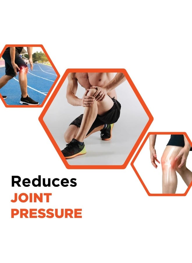 VISSCO Vissco 3D Knee Cap with Donut Padding (Mild Support), Knee Support for Pain Relief, Knee Injury, Knee Braces for Walking, Running, Gym, Workout, Weightlifting (Single) -XXL (Black)  - Image 5