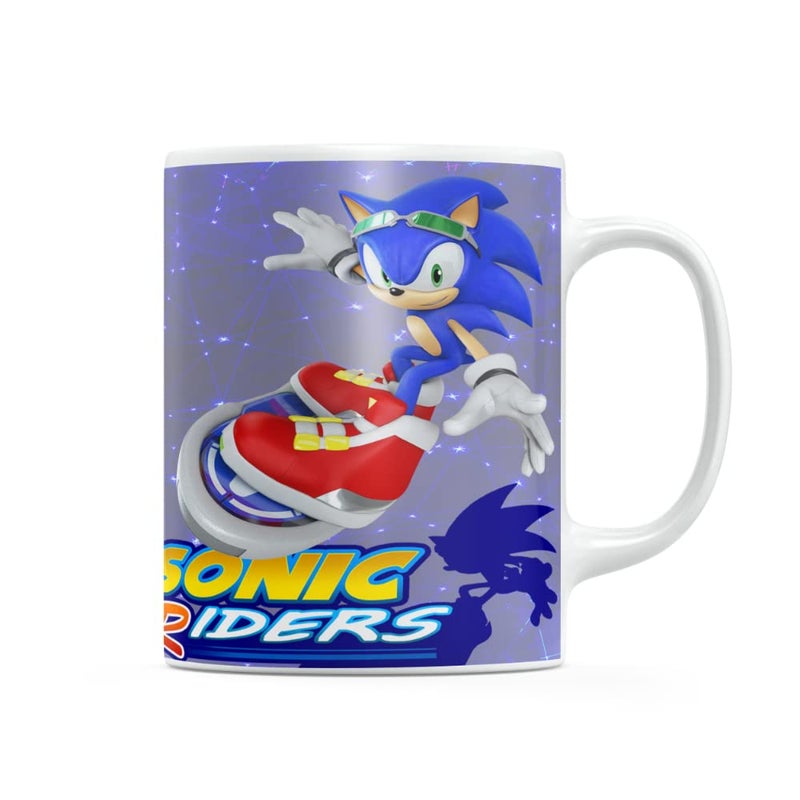 DEEP CREATION Sonic Glossy Printed Ceramic Coffee Mug - Image 1
