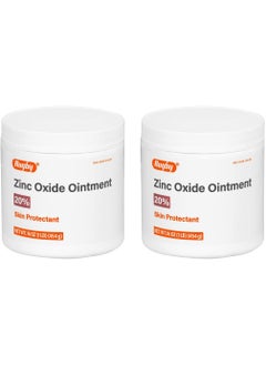 RUGBY LABORATORIES Rugby Zinc Oxide Ointment Skin Protectant - 20% - 16 Oz (1lb) (454 g) (2 Pack) 