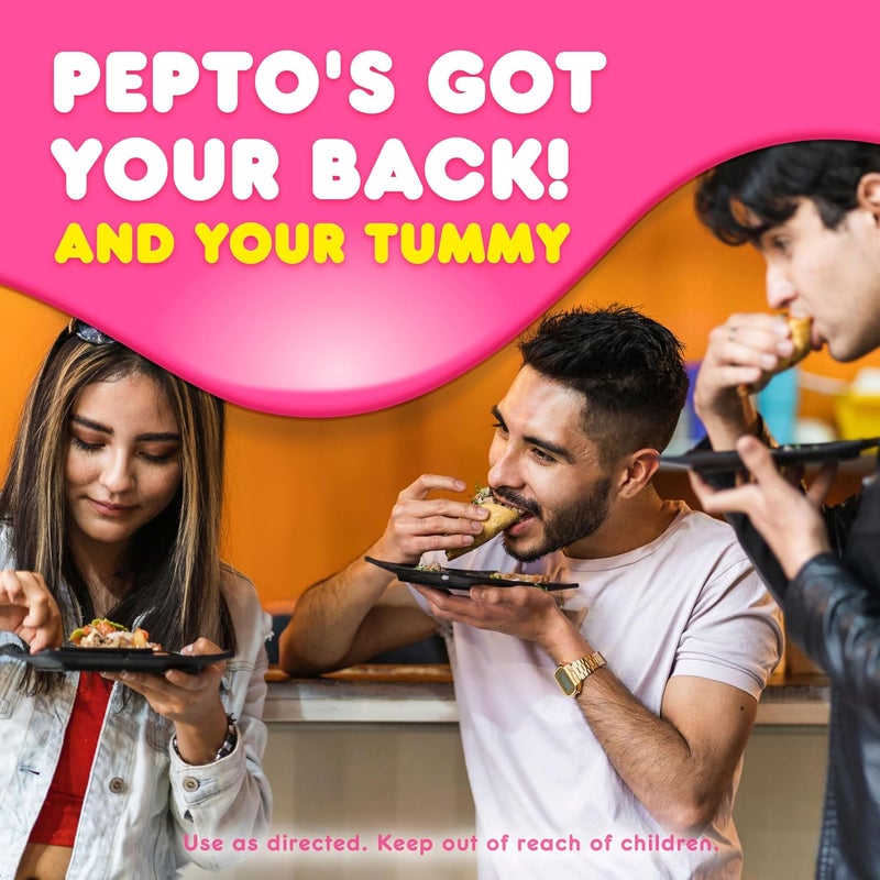 Pepto Bismol Chewable Tablets for Nausea Heartburn Indigestion Upset Stomach and Diarrhea Relief Original Flavor 90 Total 3 Packs of 30 - Image 5