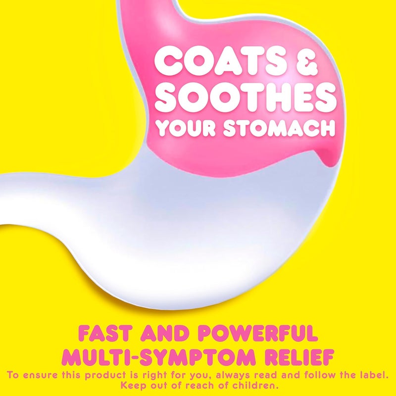 Pepto Bismol Chewable Tablets for Nausea Heartburn Indigestion Upset Stomach and Diarrhea Relief Original Flavor 90 Total 3 Packs of 30 - Image 3