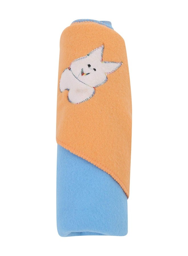 First Trend Fleece Baby Blanket Cum Swaddler (Pack of 4 Baby Pink, Blue, Sea Green, Peach) - Image 2
