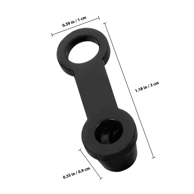 10Pcs 8mm Black Rubber Brake Bleeder Caps Dustproof Grease Fitting Covers For Car Motorcycle - Image 3