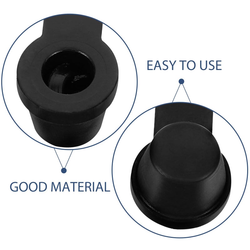10Pcs 8mm Black Rubber Brake Bleeder Caps Dustproof Grease Fitting Covers For Car Motorcycle - Image 4