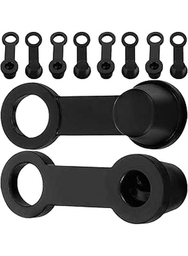 10Pcs 8mm Black Rubber Brake Bleeder Caps Dustproof Grease Fitting Covers For Car Motorcycle - Image 1