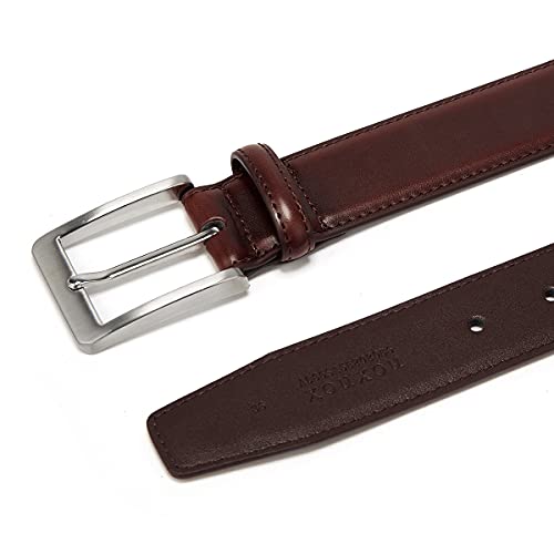 XOUXOU Men's Casual Leather Jeans Belts Classic Work Business Dress Belt with Prong Buckle for Men (Brown (S101), 38 (Waist 36)) - Image 3