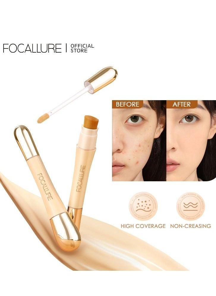 Concealer with High Cover Brush Soft Matte Complete Concealer -#1