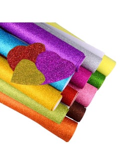 Haimac Haimac A4 Glitter Foam Sheet Sparkles Self Adhesive Sticky A4 Size with Sticky Back Pack of 20 Sheets 10 Colours x 2 Pcs Each for Art Craft DIY Work Decoration Gift Wrapping  - Image 4
