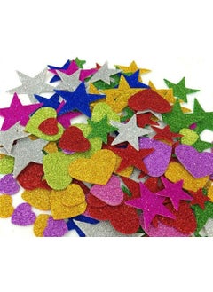 Haimac Haimac A4 Glitter Foam Sheet Sparkles Self Adhesive Sticky A4 Size with Sticky Back Pack of 20 Sheets 10 Colours x 2 Pcs Each for Art Craft DIY Work Decoration Gift Wrapping  - Image 5