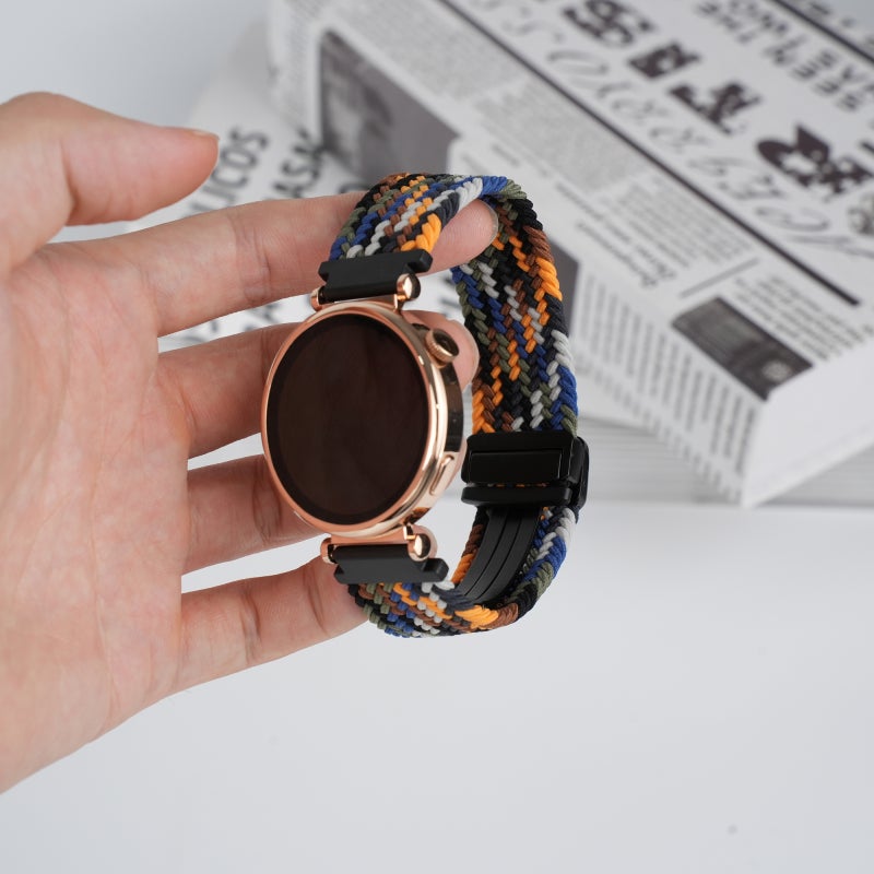 إيروريكس سوار ساعة سامسونج جالاكسي جير S3 كلاسيك 22 مم بإبزيم مغناطيسي مضفر (لون مموه) - Image 3