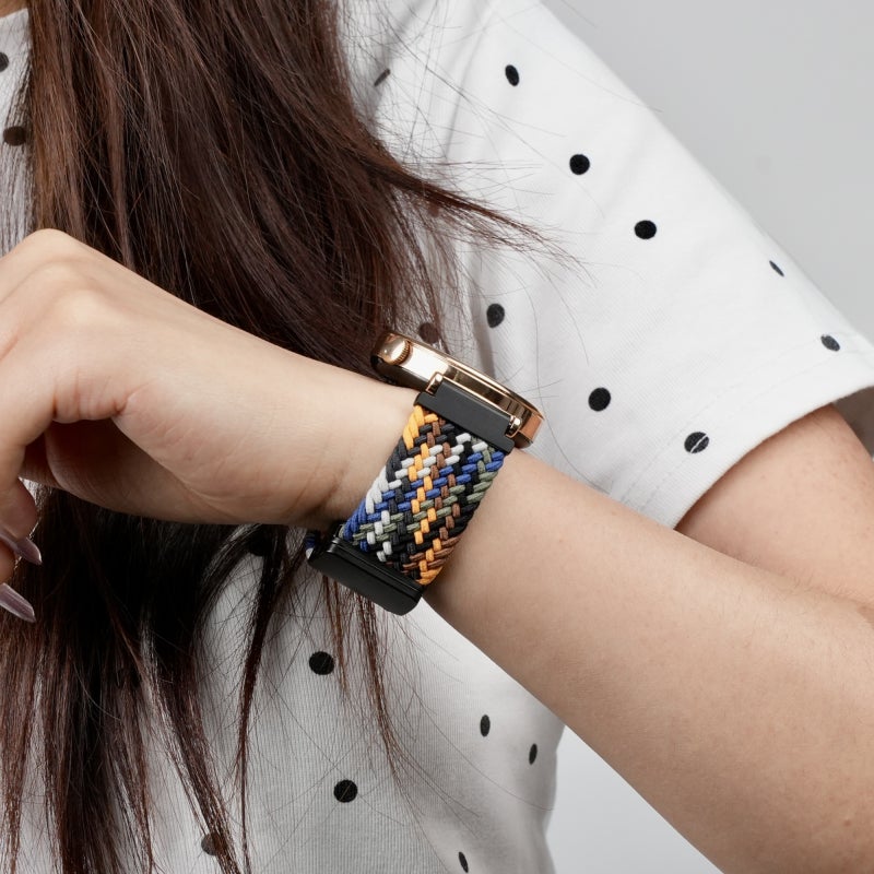 إيروريكس سوار ساعة سامسونج جالاكسي جير S3 كلاسيك 22 مم بإبزيم مغناطيسي مضفر (لون مموه) - Image 4