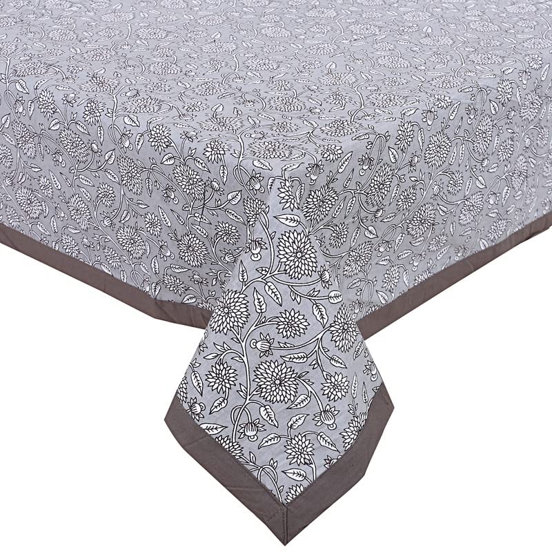 Texstylers Pure Cotton Jaipuri Print 40x60 Inches 4 Seater Dining Table Cloth Cover Rectangular 1 - Image 1