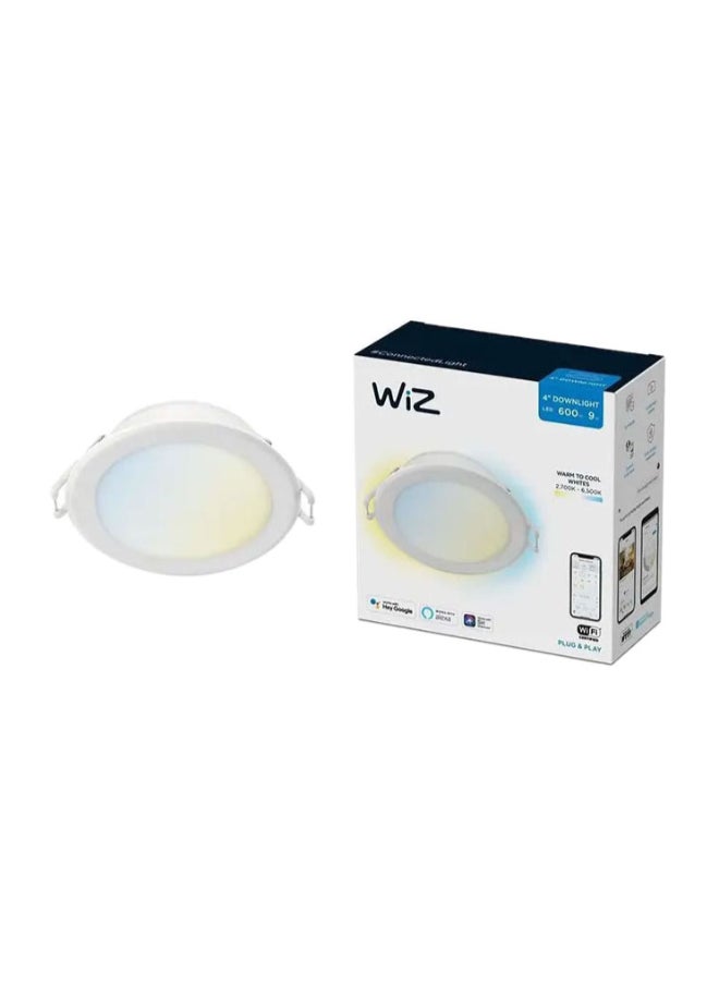 Wiz Smart Wi-Fi & BLE Round Downlight 4" 9W 827-6500K Tunable White  - Image 1