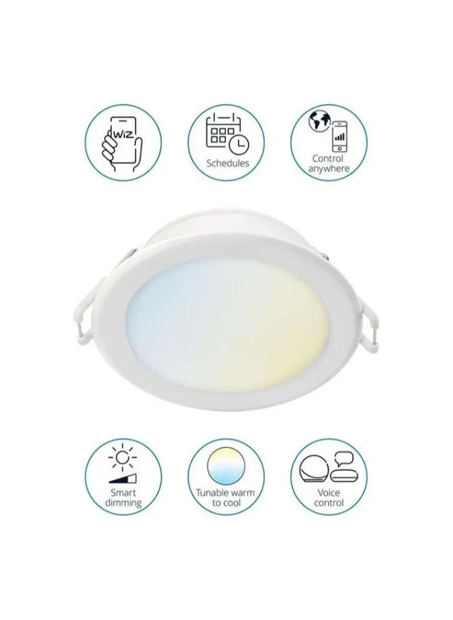 Wiz Smart Wi-Fi & BLE Round Downlight 4" 9W 827-6500K Tunable White  - Image 4