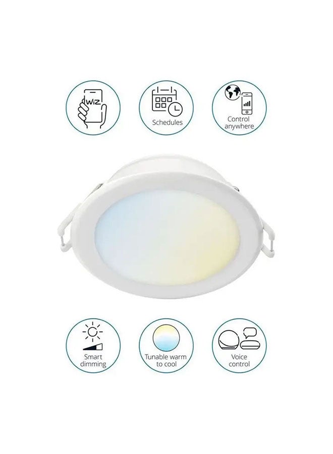 Wiz Smart Tunable White Recessed Downlight 4, 9W, Dimmable, Wi-Fi And Bluetooth, App And Voice Control - Image 3