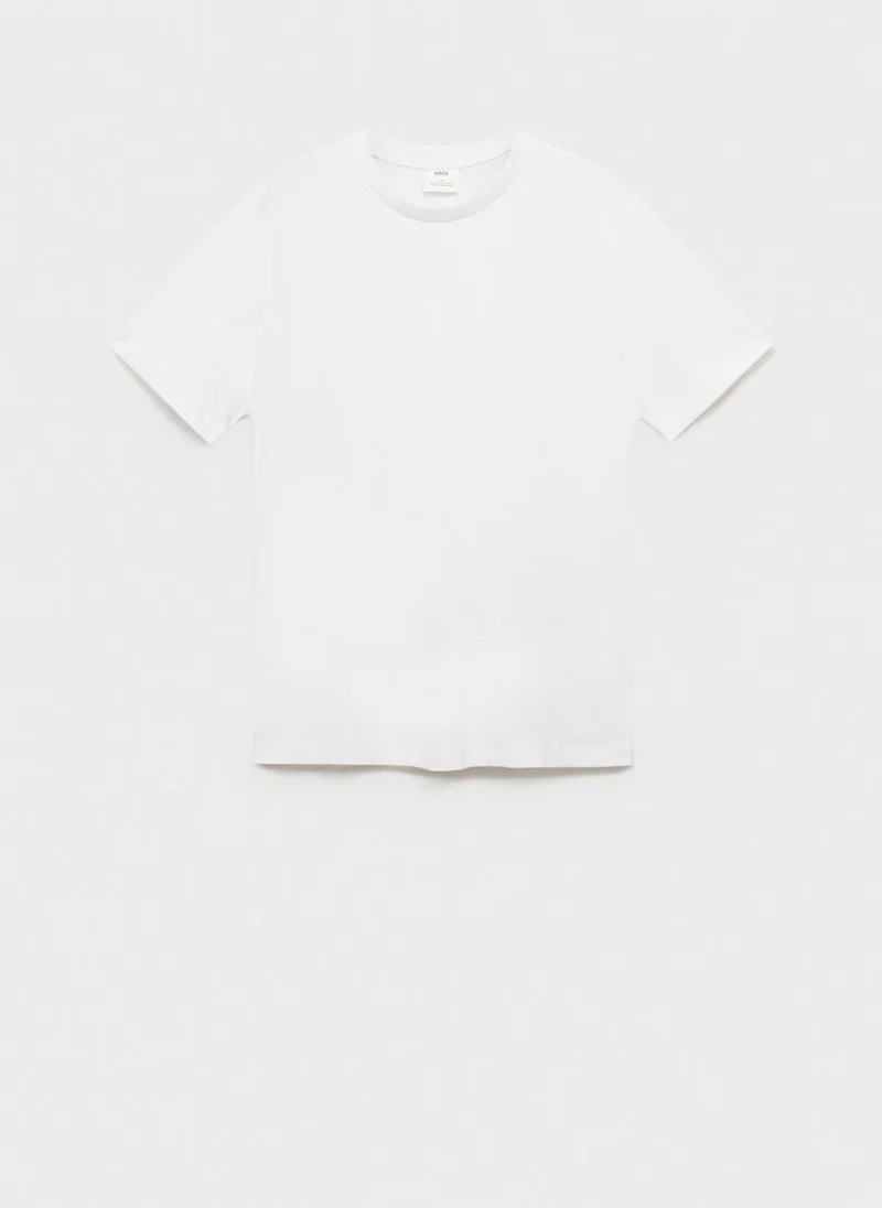 Mango Man cotton slim-fit t-shirt