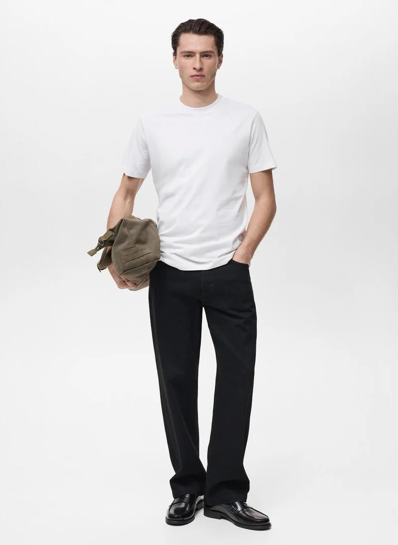 Mango Man cotton slim-fit t-shirt