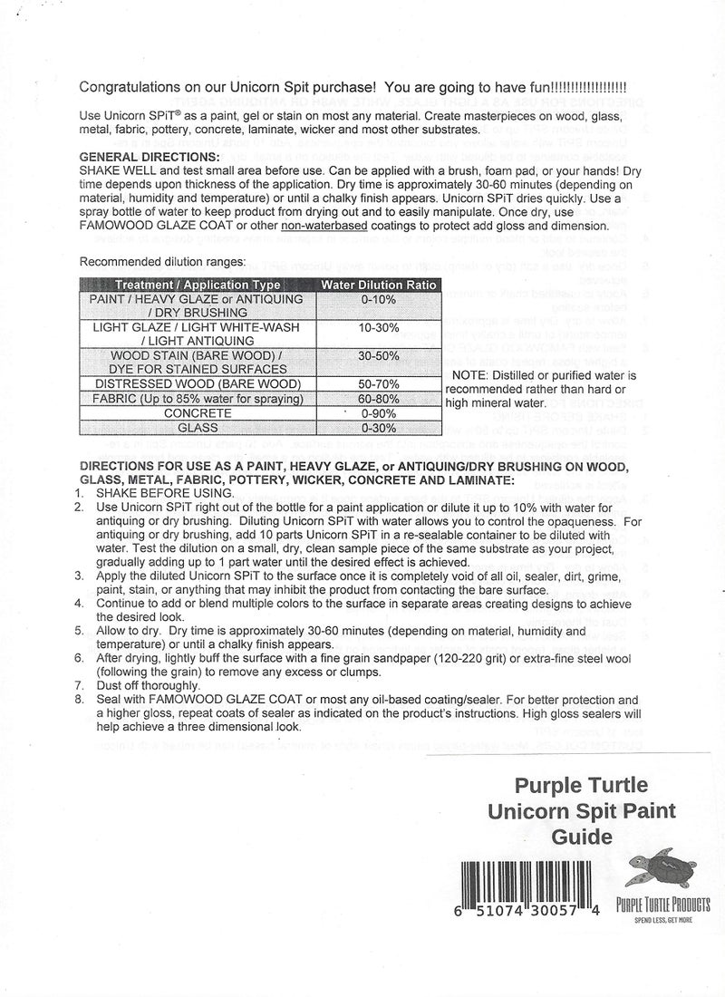 Unicorn SPiT Sparkling - Gel Stain & Glaze - 4oz Sparkle Collection - Dolly Firebird, Golden Gosling, Lavish Lovebirds, Sapphire Swift, Starling Sasha, Violet Vulture - Image 3