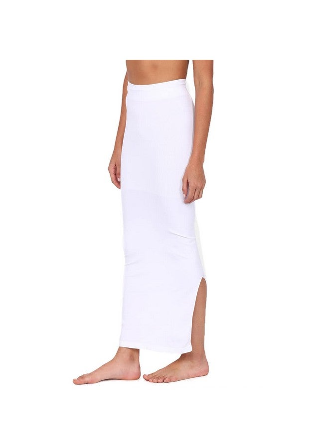 zivame Zivame All Day Seamless Mermaid Saree Shapewear with Removable Drawcord for Women - White1 - Image 2