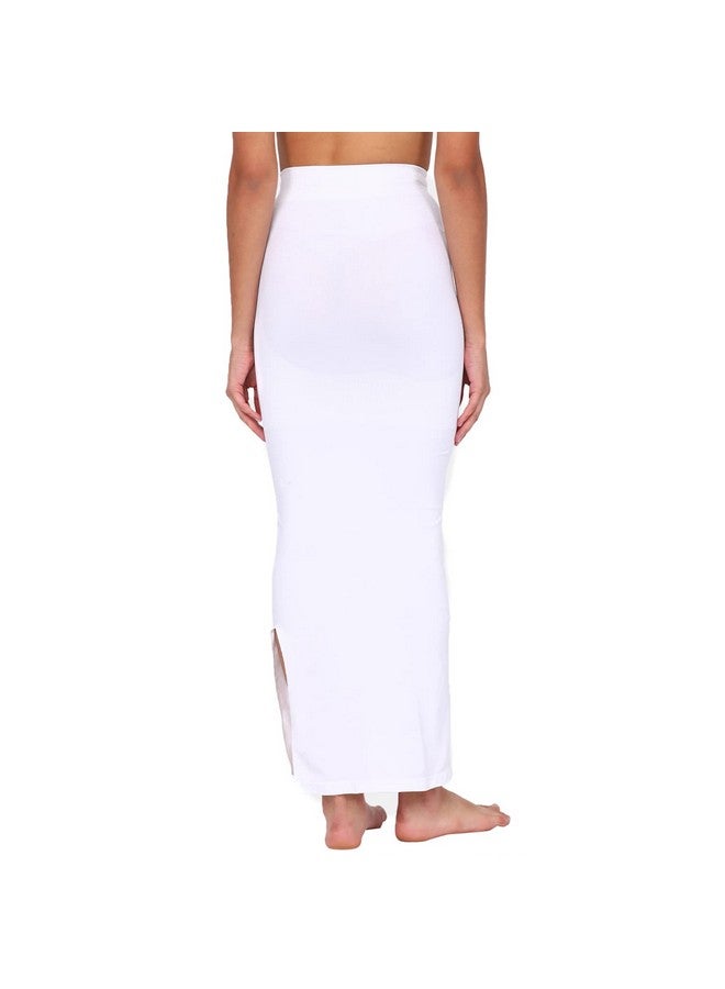 zivame Zivame All Day Seamless Mermaid Saree Shapewear with Removable Drawcord for Women - White1 - Image 4