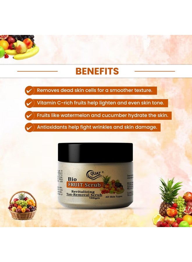 Quat Bio Fruit Face Scrub 100gm - Image 2