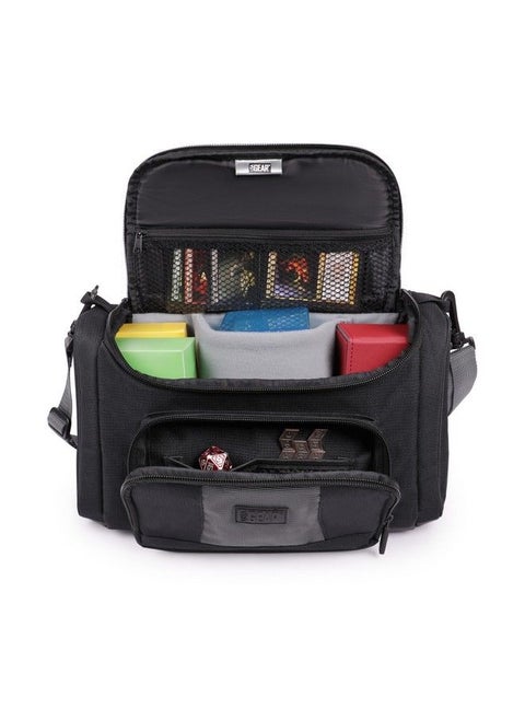 Compact Card Case Compatible With Mtg Decks Magic The Gathering Deck & Supply Carrying Bag With Adjustable Interior Fits M16 Deck Builder'S Toolkit Booster Box Dice And More