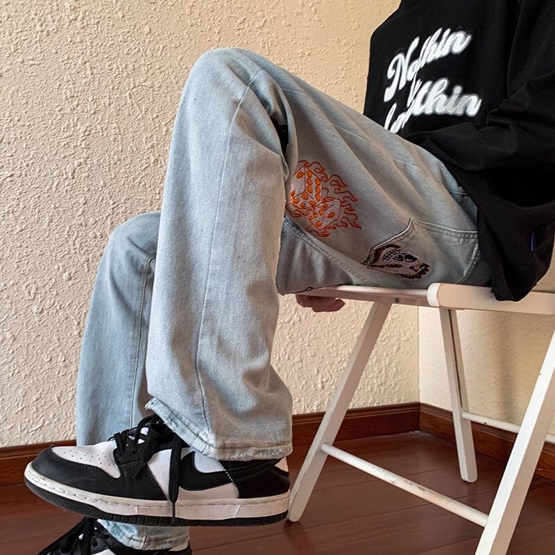 Unisex Casual Daily Denim Jeans - Image 4