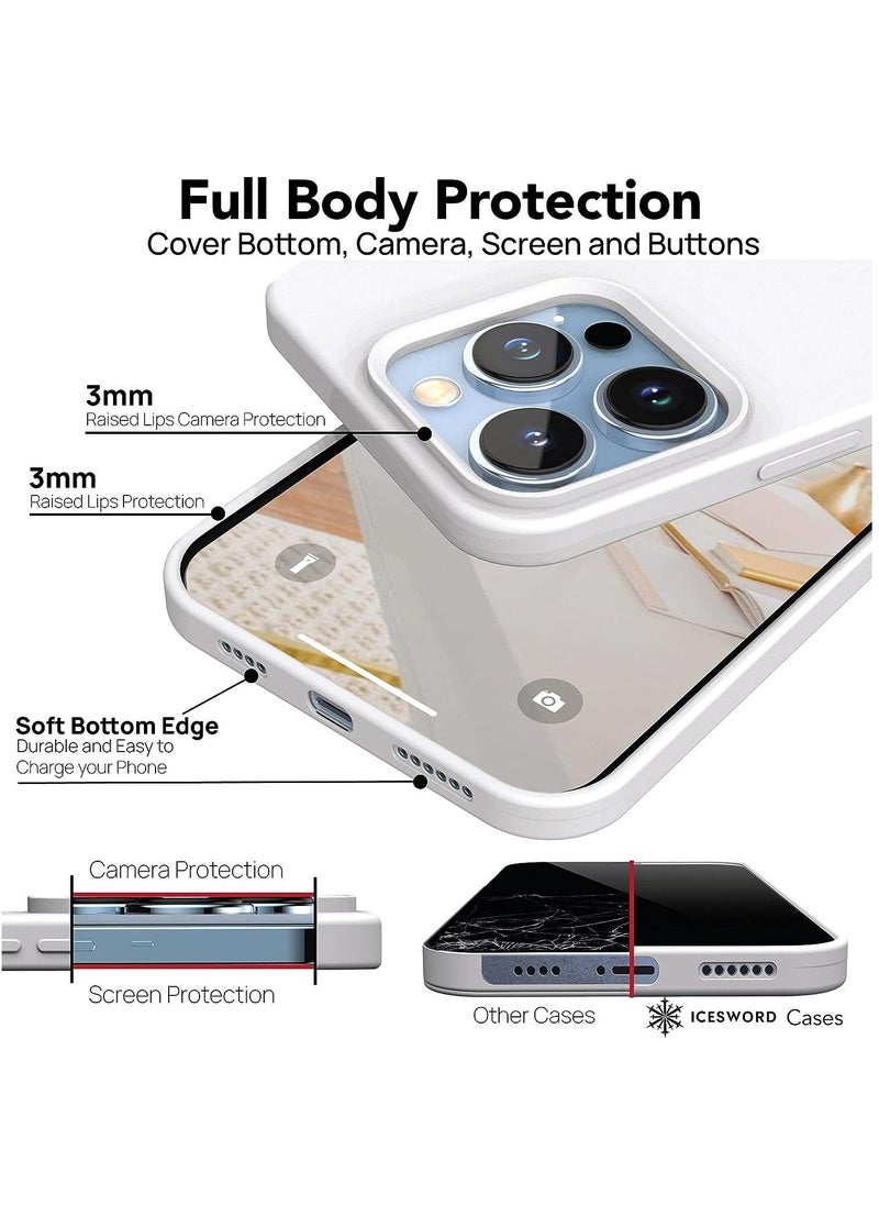 Raxoom Designed for iPhone 14 Pro Max Silicone Case [with Logo],Full Body Protective Cover, - Image 5