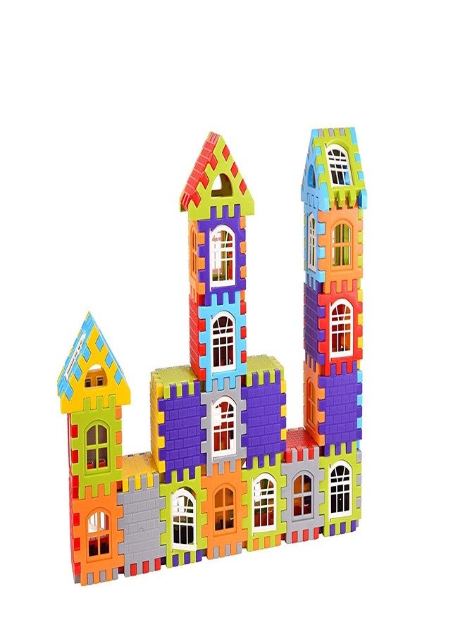 HighRoof Building Blocks for Kids,Smart Activity Fun and Learning Assemble Blocks Best Gift Toy Block Game for Kids/Boys/Children (72 pcs Block Learing) - Image 5