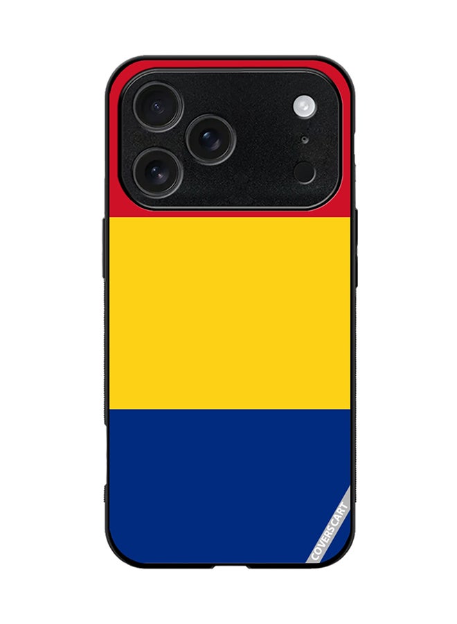 COVERSCART Protective Case Cover For Apple iPhone 17 Pro Romania Flag Design Multicolour