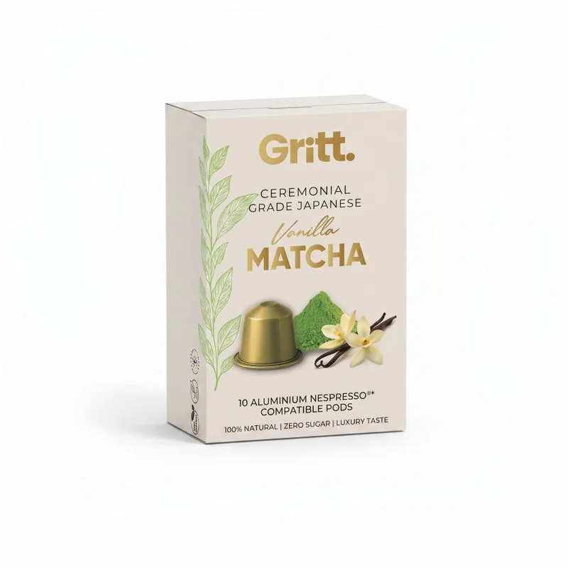 Gritt  Gritt Vanilla Ceremonial Grade Japanese Matcha - 10 Pods  | Best Price UAE
