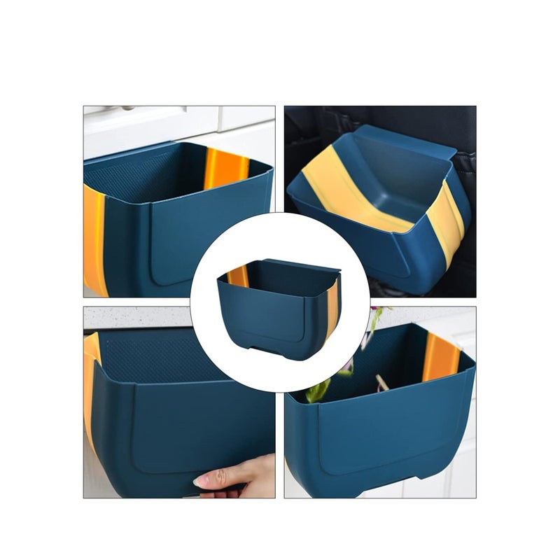 SOLARAE Kitchen Hanging Garbage Can Small Hanging Kitchen Trash Can Mini Garbage Bin for Cabinet Door - Image 2